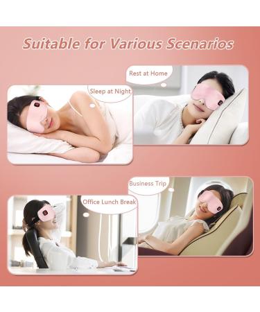 Heated Eye Mask Cordless - USB Rechargeable Silk Sleep Mask for Dry Eyes Relief | Warm Eye Compress for Stye Blepharitis & Chalazion - Perfect Gift for Men & Women - Buy Online on GoSupps.com