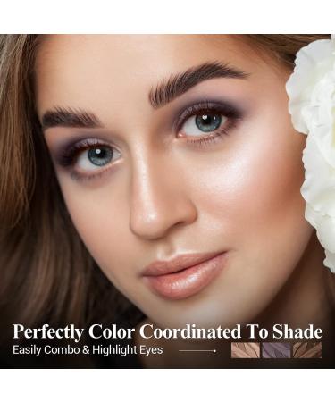 LUXAZA 3PCS Cream Eyeshadow Stick Set - Neutral Metallic and Brown Eye Makeup Pencil for Waterproof Long-Lasting Eye Brightener, Highlighter, and Eyeliner - Sunset Dusk - Buy Online on GoSupps.com