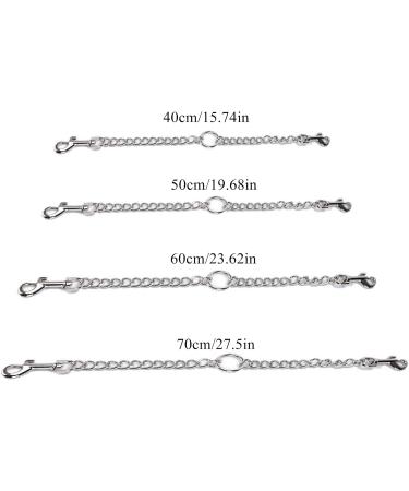 LERTREEUK Double Dog Leash | Stainless Steel 2-Way Chain Coupler | 60cm Double Leash for Dogs - International Shipping Available - Buy Online on GoSupps.com