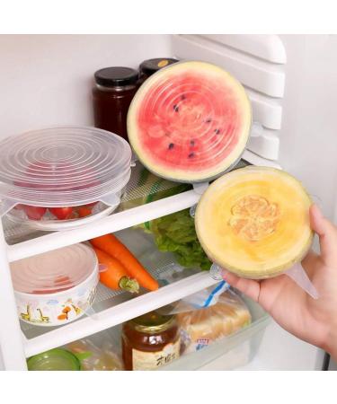 Silicone Stretch Storage Covers Food Protection Cover Transparent Reusable Suitable for Cups Bowls Jars Utensils Etc.(White Transparent) - Buy Online on GoSupps.com