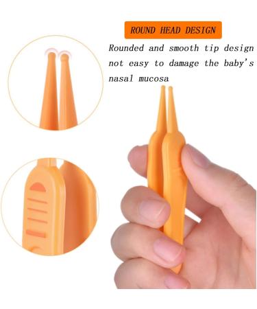 Baby Cleaning Tweezers Set for Ear and Nasal Hygiene - 4 Pieces with Plastic Tips - Buy Online on GoSupps.com
