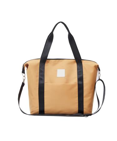 SONARIN Large Capacity Waterproof Baby Nappy Changing Tote Bag Stylish Baby Changing Bag Satchel Messenger Bag Portable Travel Diaper Bag with Stroller Straps & Changing Mat Yellow