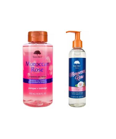 Tree Hut Moroccan Rose Foaming Gel Body Wash & Moisturizing Shave Oil
