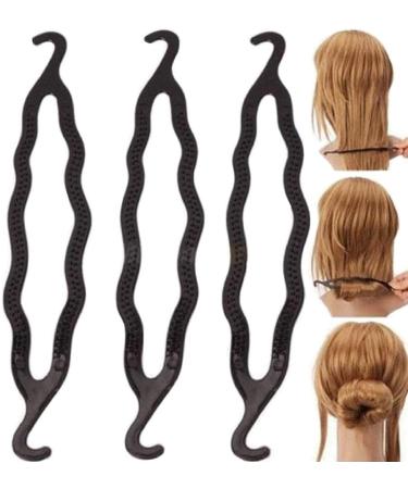 10 Pcs Plastic Hair Bun Maker Twist Shaper Donuts DIY Styling Accessories - Buy Online on GoSupps.com