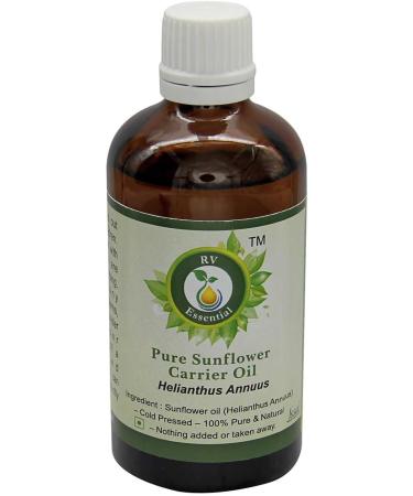 R V Essential Pure Sunflower Carrier Oil 5ml (0.169oz)- Helianthus Annuus (100% Pure and Natural Cold Pressed) 0.17 Fl Oz (Pack of 1) - Buy Online on GoSupps.com