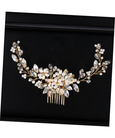 FRCOLOR Bridal Comb the Maid of Honour Bridesmaid Comb Rhinestone Headpiece Pearl Hairpin Tiara Wedding Headpiece Women Hairpin European and American Headpiece Accessories - Buy Online on GoSupps.com