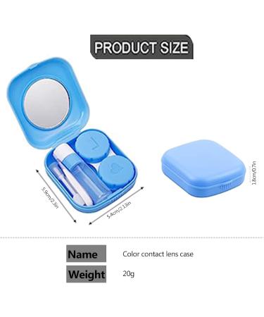BIYEH 8 PCS Contact Lens Case Colorful Contact Lens Cases Travel in Style- Soak & Store Kit with Mirror Tweezers Solution Bottle & Lens Stick - Buy Online on GoSupps.com