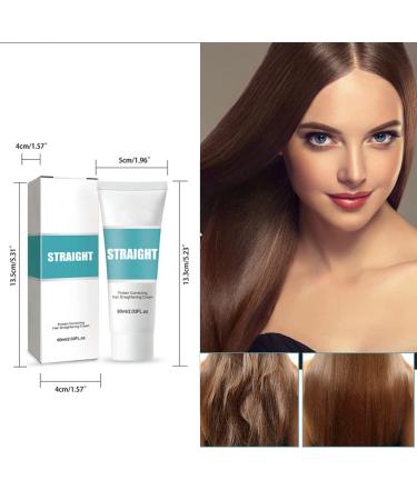 2PCS Silk Protein Hair Straightening Cream for Thick, Curly, and Unruly Hair | 2023 New Formula for Smooth, Glossy Results | AMind4U - Buy Online on GoSupps.com