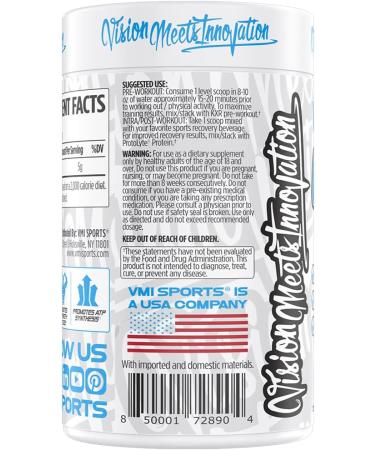 VMI Sports Creatine Monohydrate Powder - Unflavored Muscle Mass & Strength (500g) - 5g per Serving - Boost Size & Power - Buy Online on GoSupps.com