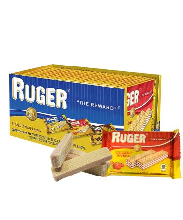 Ruger Austrian Wafers Strawberry, 2.125 Ounce (Pack of 12) Strawberry 12 Count (Pack of 1)