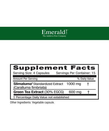 Emerald Labs Slimaluma - Natural Weight Management with Green Tea Extract - 60 Capsules - Buy Online on GoSupps.com