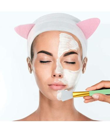 3-Piece Silicone Face Brush Set with Hair Band - DIY Skin Care & Makeup Tool - Buy Online on GoSupps.com