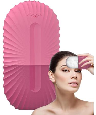 Buy Ice Face Scooter - Reusable Cooling Silicone Ice Cube Roller for Facial Beauty | Long-Lasting Skin Care Massager - Shell Pattern Rose - Buy Online on GoSupps.com