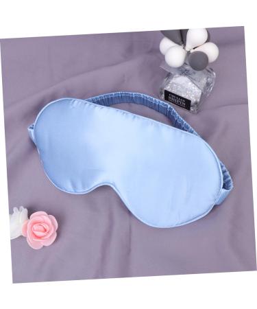 Silk Sleep Eye Mask | Adjustable Comfortable Blindfold for Sleeping & Travel | Blue | 1 Count - Buy Online on GoSupps.com