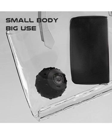 Vibrating Massage Ball - 5-Speed Deep Tissue Massager for Muscle Relief & Circulatory Stimulation (Black) - Buy Online on GoSupps.com