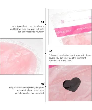 2 Pairs wax gloves paraffin bath feet liners Paraffin Wax Cover Kit paraffin wax cozy liners paraffin wax socks Paraffin Wax Feet Film feet care kit Accessories pe bag foot 30x13m Red - Buy Online on GoSupps.com