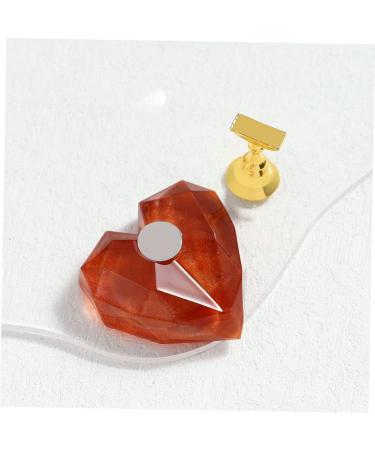 Ipetboom 4sets Nail Practice Holder Resin Heart Nail Art Display Acrylic Nail Crystal Nail Stand Resin False Tip Display Stand Nails Tip Holder Magnetic Nails Fake Manicure Tools Love - Buy Online on GoSupps.com