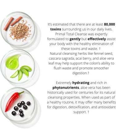 Primal Harvest Full Body Detox Cleanse - 60 Pills for Colon, Liver, Kidney, Gut, Bowel, Intestine & Stomach Cleansing - Buy Online on GoSupps.com