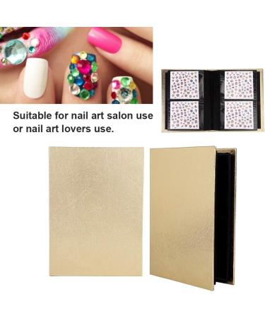 30 Pages Nail Sticker Collection Albums Folding Storage Book Organizer Tool Color Chart Salon Nail Display Tool(Gold) - Buy Online on GoSupps.com