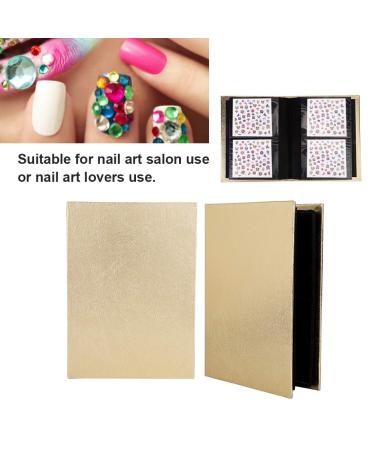 30 Pages Perfect Nail Stickers & Artificial Nails - Portable Folding Storage Book Organizer for Fiberglass & Silk Collection (Gold & Silver Options) - Buy Online on GoSupps.com