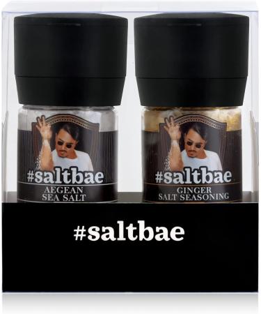 SaltBae Duo Pack Salt Seasonings - 2 High Quality Salt Seasonings for any Cook or Master Grillardin - Ideal as a BBQ Party Gift Set - Buy Online on GoSupps.com