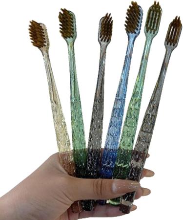 Soft Bristle Portable Toothbrush Set - 6 Manual Clean Toothbrushes for Family Travel | Ideal for Men & Women - Buy Online on GoSupps.com