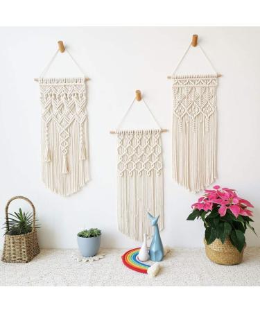 120pcs Macrame Kit for Beginners - 3mm x 109Yards Natural Cotton Cord with Beads, Rings & Sticks - Ideal for Plant Hanger - Complete Macrame Supplies Set - Buy Online on GoSupps.com