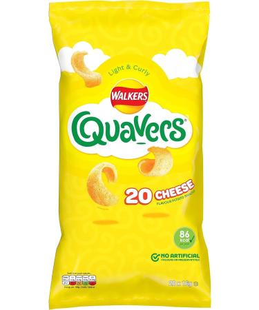 Walkers Quavers Cheese Multipack Snacks Crisps 20x16g