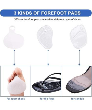 Haofy Gel Metatarsal Pads - High Heel Cushion Forefoot Insoles Set | Self-Adhesive Silicone Pillow Pads & Cushions for Ultimate Comfort - Buy Online on GoSupps.com