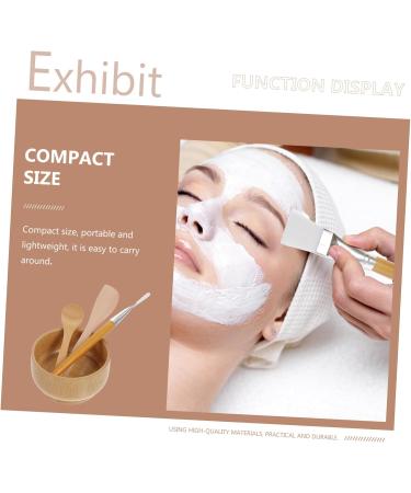 Mikinona 1 Set Four Piece Facial Mask Bowl DIY Facial Mask Tools Facial Mask Mixing Tools Makeup Kit Beauty Mask Facial Kit Skin Mask DIY Bowl Tool Mask Applicator Wooden - Buy Online on GoSupps.com