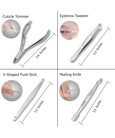 ZIZZON Nail Clippers Kit - Purple Holographic Case, Manicure Pedicure Set - Buy Online on GoSupps.com