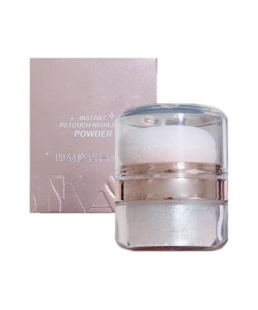 Highlight Patting Powder Shimmering Highlighter Powder Brightening and Contouring High Gloss Glitter Makeup Ideal for Face Body Blush Elegant Shimmer 3g