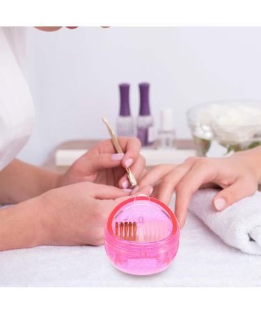 Lurrose Nail Brushes Mini Drill Bit Cleaner Box - Nail Art Boring Head Brush Cleaning Case & Polishing Manicure Tool (2 Pieces) - Buy Online on GoSupps.com
