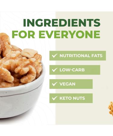 Organic Raw Walnuts 3lb - Vacuum Sealed, Non-GMO, Gluten-Free, Keto & Vegan Friendly - Buy Online on GoSupps.com