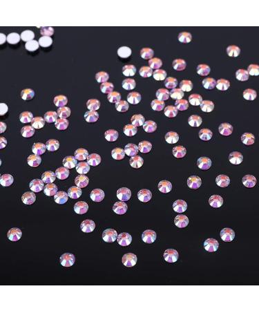 5000pcs Pink Flat Back Gems Round Crystal Rhinestones For DIY Crafts Nail Art Clothes Shoes Bags Phones Round Crystal Rhinestones - Buy Online on GoSupps.com
