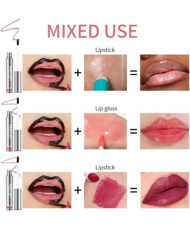 HOPHAT 4PCS Peel Off Lip Liner Set Easy Peel & Reveal Lip Stain Waterproof Long Lasting Peel Off Lipstick Lip Liner Makeup Beauty - Buy Online on GoSupps.com