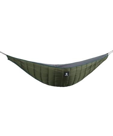 OneTigris Night Protector Ultralight Hammock Underquilt, Full Length Camping Quilt for Hammocks Warm 3 - 4 Seasons, Weighs only 28oz, Great for Camping Hiking Backpacking Traveling Beach Od Green