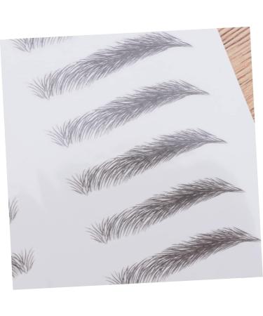 FOMIYES 6 Pcs 3d Eyebrow Stickers Beauty Kit Brow Shaper Makeup Eyebrow Transfer Man Stencil Cosmetic 1 count (Pack of 1) Blackx3pcs - Buy Online on GoSupps.com