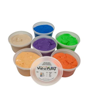 Val-u-Putty Exercise Putty 1 Pound Set of 6 (1 ea: pear Through Plum)