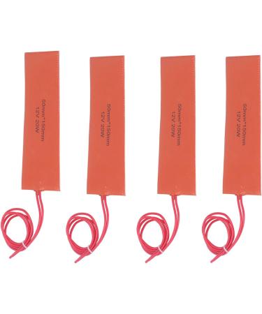 20W 12V Flexible Silicone Heating Pad Blanket Mat - 4 Pack Industrial Heater for Equipment Warming & Temperature Maintenance - Fast Worldwide Shipping - Buy Online on GoSupps.com