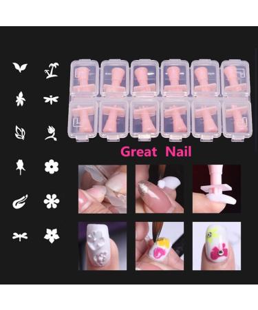 Herbests 12 PCs DIY Nail Stamping Set - Floral & Animal Design Plates for Stunning Nail Art | Perfect for Teens & Adults - Buy Online on GoSupps.com