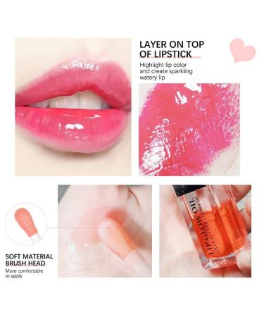 Minfei Plumping Lip Oil - Rose & Cherry Red Hydrating Gloss for Nourished, Shimmery Lips - Buy Online on GoSupps.com