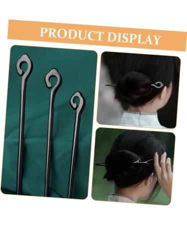 Beavorty Ebony Hairpin Bun Hair Clip Chignon Hair Pin Women Headdress Chopsticks Tiara Hair Clips Girl Hair Chopstick Antler Hair Stick Vintage Antlers Xiangyun Decorate Girl Child Headgear - Buy Online on GoSupps.com