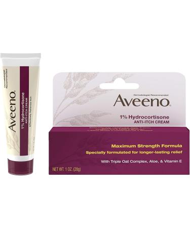 Aveeno Active Naturals Anti-Itch Cream 1 oz (6 Pack) - Soothing Relief for Itchy Skin - Buy Online on GoSupps.com