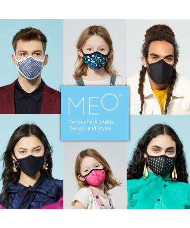 Meo Lite Face Mask - Reusable Washable Breathable & Comfortable | Includes 2 Lite Replaceable Filters (Large Stitch - Buy Online on GoSupps.com