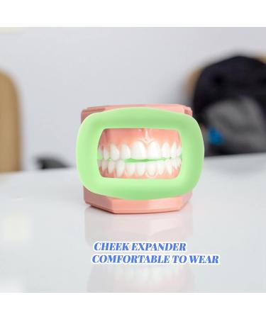 Silicone Soft Intraoral Lip Cheek Orthodontic Tooth Expander - 1pc Green | Buy Now for International Shipping - Buy Online on GoSupps.com