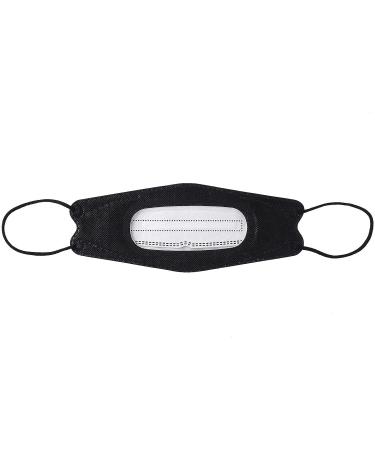 Wangely 10-Pack Adult Disposable Mouth Protection with Transparent Window | 4-Layer High Filtration | Breathable Anti-Fog Mask for Deaf/Hard of Hearing | Black - Buy Online on GoSupps.com