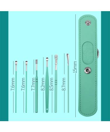 Spring Ear Wax Cleaner Tool Set - Ear Curette Remover with Storage Box C-cyan - Buy Online on GoSupps.com