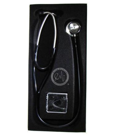 Buy EMI Platinum Series Deluxe Black Cardiology Stethoscope ESC-333 | Pressure Sensitive Diaphragm | International Shipping Available - Buy Online on GoSupps.com