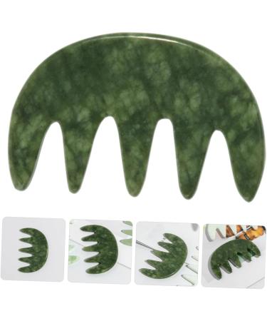 Combined Jade Massage Comb - Scalp Massager & Body Massage Tool for Ultimate Relaxation - Buy Online on GoSupps.com